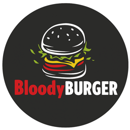BloodyBurger logo.